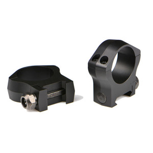 Warne Scope Mounts - Mountain Tech Rings - Matte Black, Medium, 30mm - 7214M