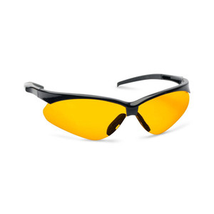 Walker's Game Ear - Crosshair Sport Shooting Glasses - Amber Lens, Black Frame - GWP-SGL-AMB