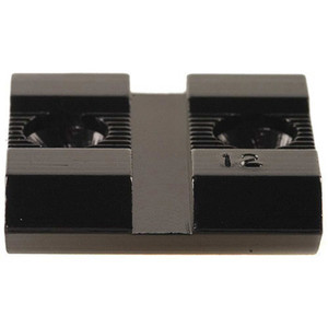 Weaver - Top Mount Aluminum Base #12 - Gloss Black - 48012