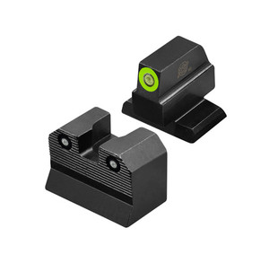 Xs Sights - R3d 2.0 Suppressor Height Night Sights - Black, Hk Vp9 Or, Front Green Circle - HK-R202P-6G