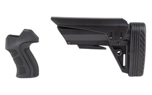 ATI Outdoors Tactlite Shotgun Stock and X2 Grip, Fits Mossberg 590R/590RM, Black C.1.10.2010