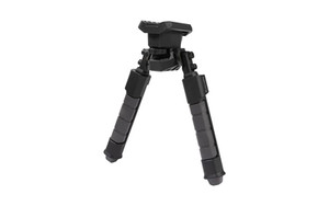 Allen Company Helix Polymer Bipod, Bipod, Fits Stud Mount, Matte Finish, Black and Gray, Silicone Hand Placement Area 5201