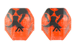 AXIL MX Plate, Fits MX Pro/Electronic/Passive Earmuffs, Biohazard Red MX-PLT-BIO