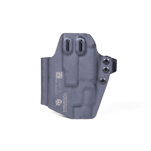 Crucial Concealment Universal Light Holster, Outside Waistband, Right Hand, Kydex, Matte Finish, Black, Universal Fit for Streamlight TLR-7 A/X/HL-X 1531