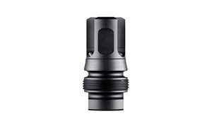 Dead Air Armament Xeno 3-Prong Flash Hider, 6MM, 1/2X28 Thread Pitch, Nitride Finish, Black DA129