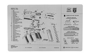 GLOCK OEM Bench Mat, Gen 5, Gray AS10064
