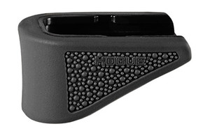 Hogue Grip Extension, Magazine Base Pad, Fits Glock 42, .380 ACP 6 Round Magazine, OverMolded Material, Cobblestone Texture, Black 18220