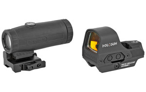 Holosun Technologies HS510C Open Reflex Circle Red Dot Sight and HM3X Magnifier Combo Pack, Hard Case 510C+HM3X