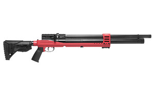 JTS Group Airacuda PRS Max, Air Rifle, Pre-Charged Pneumatic, .22 Caliber Pellet, 950 Feet Per Second, 18" Barrel, Matte Finish, Red and Black, 10 Rounds JAGPRSM22R