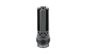LanTac USA LLC Lamprey, Plan B Hub Mount Flash Hider/Compensator, 5.56 NATO, Threaded 1/2X28, QPQ Finish, Black, Full Size LAM-556FC-PBL