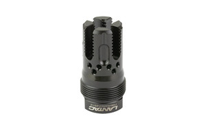 LanTac USA LLC Lamprey, Plan B Hub Mount Flash Hider/Compensator, 5.56 NATO, 1/2X28 Thread Pitch, QPQ Finish, Black, Short LAM-556FC-PBS