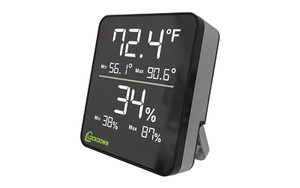 Lockdown Digital Wireless Hygrometer, Black 1116774