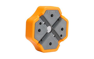 Lyman Products Bench Block, 5" Diameter, Polymer Material, Gray and Orange 04079