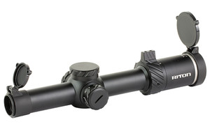 Riton Optics 3 Series TACTIX, Rifle Scope, 1-8X24mm, 30mm Tube, OT Illuminated Reticle, Second Focal Plane, Black 3T18ASIBLK23
