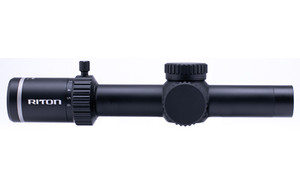 Riton Optics 5 Series TACTIX, Rifle Scope, 1-10X24mm, 3 OT Illuminated Reticle, First Focal Plane, Black 5T110LFI23
