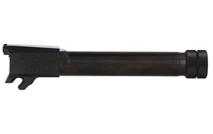 Sig Sauer Barrel, 9MM, 3.7" Threaded Barrel, 1/2X28 Thread Pitch, Fits Sig P365, Nitride Finish, Black, Loaded Chamber Indicator 8902058