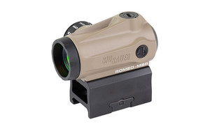 Sig Sauer ROMEO MSR GEN II, Red Dot, 20mm Objective, 2 MOA Dot, Matte Finish, Flat Dark Earth, Includes Absolute Co Witness Mount SORMSR111