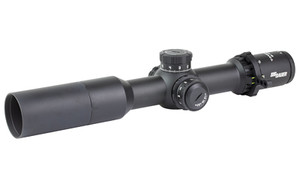 Sig Sauer TANGO DMR, Rifle Scope, 2-12X Magnification, First Focal Plane, MRAD Illuminated Milling 2.0 Reticle, 42mm Objective, 30mm Main Tube, Black SOTD62112