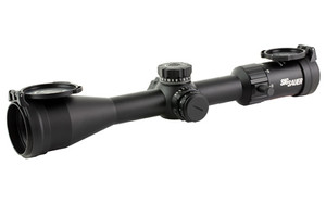 Sig Sauer Whiskey 4 Rifle Scope, 5-20X50mm, 30mm Tube, First Focal Plane, Illuminated MOA Milling Hunter 2.0 Reticle, Matte Finish, Black SOW45002