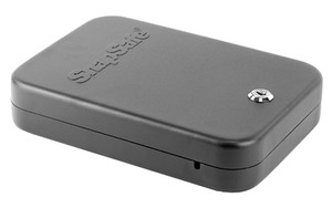SnapSafe Lock Box, X-Large, 10" x 7" x 2", Key Lock, 16 Gauge Steel, Cable Included, Black Finish 75210