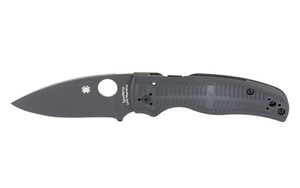 Spyderco Shaman Salt, Folding Knife, 3.58" Drop Point Blade, 8.25" Overall Length, CPM MagnaCut Blade Steel, Plain Edge, DLC Finish, Black, G-10 Handle, Compression Lock C229GMCBKP