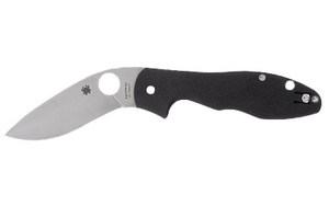Spyderco Retract, Folding Knife, 3.4" Recurve Blade, 7.79" Overall Length, 9Cr18MoV Blade Steel, Plain Edge, Satin Finish, Silver, G-10 FRN Handle, Liner Lock C276GP