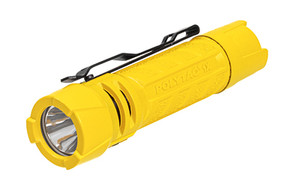 Streamlight PolyTac 1X, Multi-Fuel Handheld Flashlight, Matte Finish, Yellow, 500 Lumens and 18,000 Candela, Includes (1)-CR123A Lithium Battery and (1)-AA Alkaline Battery 86002