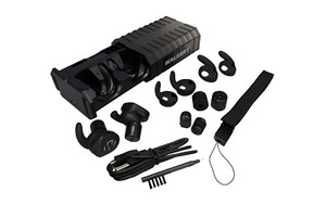 Walker's Restrictor, Electronic Ear Buds, Bluetooth, Matte Finish, Black GWP-RSTR-BT