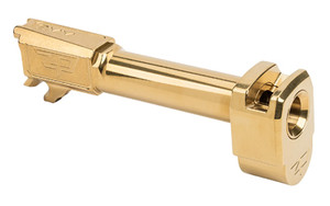 Zaffiri Precision Threadless Compensator and Pistol Barrel, 9MM, 3.6", Titanium Nitride Finish, Gold, Fits Sig P365 ZP.365BTCG