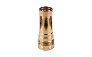 Rearden R2C, Flash Hider, 1/2X28 Thread Pitch, .375 Bore Size, Atlas/AtlasXL/Plan B Compatible, Heat Treat Finish, Gold 10119