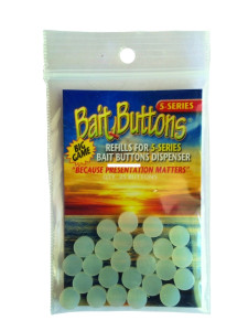 Bait Button Big Game Refill, Translucent 25pc