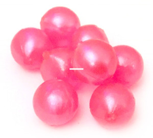 BNR Tackle Soft Beads, 16mm Pearl Pink 10pk