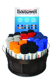 Clip Wipes Bait Towel Asst, Basket w/ 48 Towels