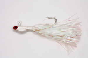 Don's Jigs Potbell Glitter, 3/8oz White 12pk