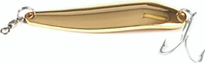 Gator Lure Gold Spoon, 3oz Plain 1pk