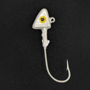 HeadHunter Shad Head, 3/4oz Pearl 4pk