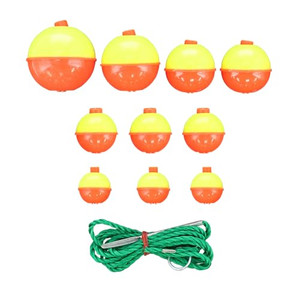 K&E Floats Rounds W/ Stinger, Assorted Sizes Yel/Org 11pk