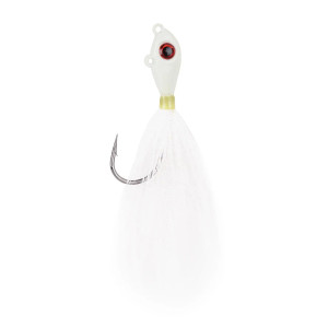 Mustad Big Eye Bucktail Jig, 4oz Glow 1pk