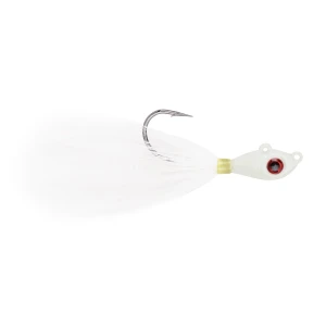 Mustad Big Eye Bucktail Jig, 8oz Glow 1pk