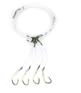 R&R Tackle Deep Drop Rigs, 4 Hook Glow Tube 1pk