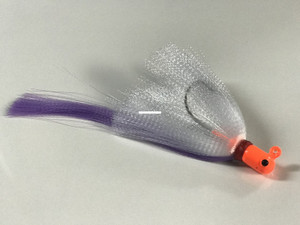 R&R Tackle Flarehawk Jig, 2 oz Orange/White/Purple 1pk