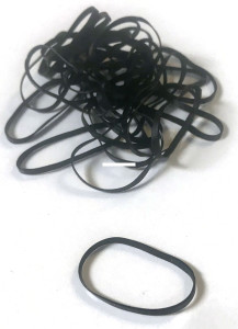 R&R Tackle Rigging Band, Large Black 50pk