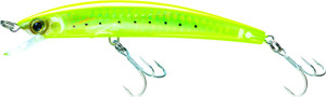 Yo-Zuri Crystal 3D MinnFloat, 1/2oz 4.375'' Chartreuse