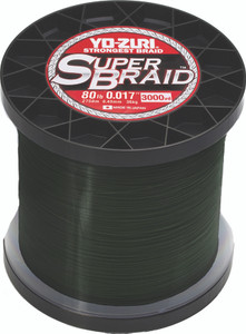 Yo-Zuri Super Braid, 3000 yd Dark Green 80lb