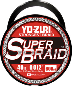 Yo-Zuri Super Braid, 600 yd White 40lb