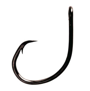 Eagle Claw - Circle Sea Mid Wire Hook - Plat Black Nos 10/0 25pk -