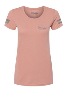 Glock Ap96364 Glock Girl Flag Tee L Pink