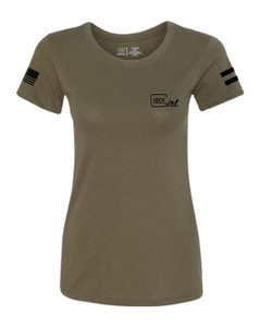 Glock Ap96371 Glock Girl Flag Tee 2xl Grn