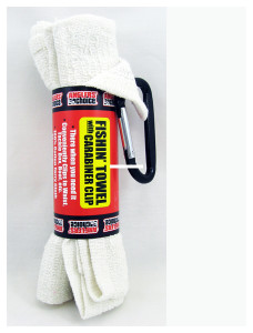 Angler's Deluxe Towel, w/Grommet & Carabiner Refill