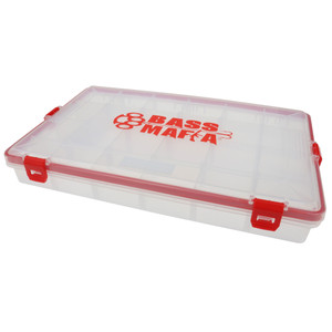 BassMafia Casket 2.0, 13.5x8.5x1.5 Clear/Red